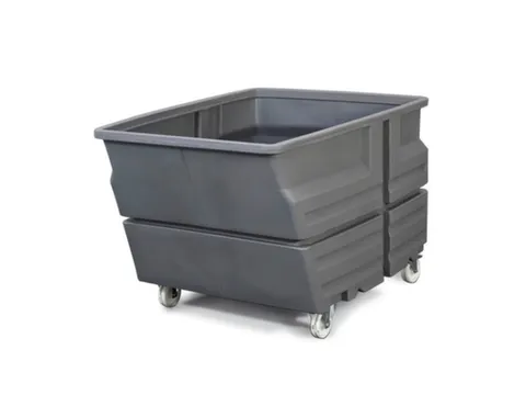 Multifunctionele bak,HxLxB 900x1240x825mm,600l,PE,grijs