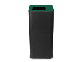 afvalbak,100l,HxBxD 800x385x385mm,romp staal zwart - 4