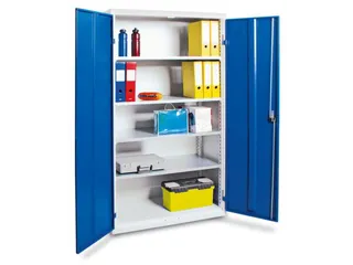 Kast Met Openslaande Deuren 1800x1000x500mm 4legborden Staal Ral5010 - 2