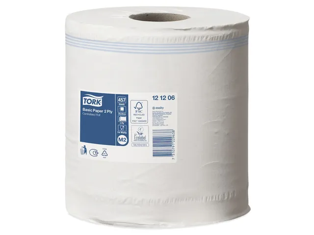 Poetsrol Tork 2-laags Wit Universal 121206