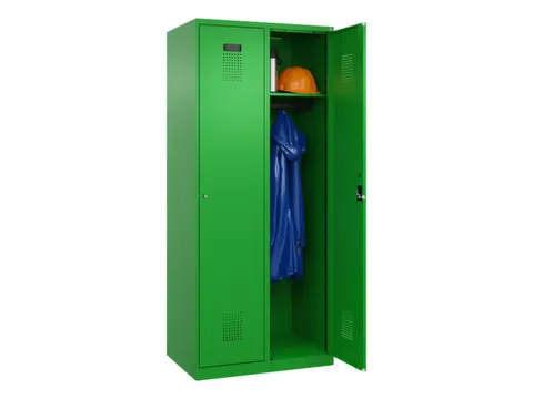 locker,HxBxD 1850x800x500mm,2vak,vak B 400mm,cil.-slot,staand op vloer