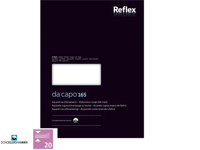 Aquarelblok Dacapo VF5004231 24x32cm 165 Gram 20 vel