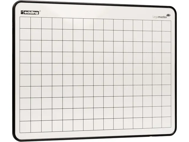 Wisbord Legamaster gelakt staal geruit + blanco