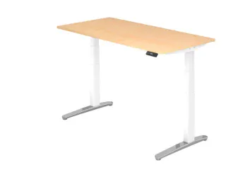 Elektrisch in hgte vst. zit-sta-bureau,HxBxD 650-1290x1600x800mm - 1