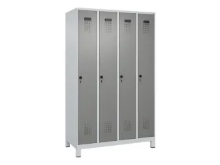 locker,HxBxD 1950x1200x500mm,4vak,vak B 300mm,draaigrendel,voeten - 3