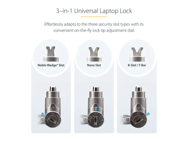 Universeel Laptop Kabelslot 2 Meter