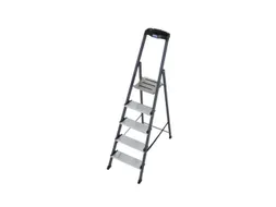 Trapladder,Eenzijdig,5Treden,Bordes M. Antislip Elementen