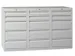 ladekast HxBxD 900x1500x500mm 15laden RAL7035 front RAL7035