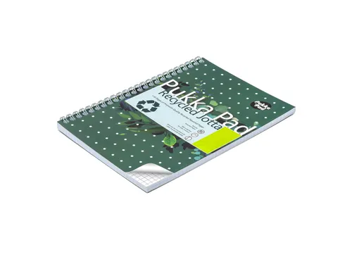 Notitieboek Pukka Jotta A5 ruit 5x5 55vel/110pagina's 80 gram groen