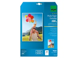 inkjetfotopapier Everyday plus A4 wit 200 gram glans 20 vel