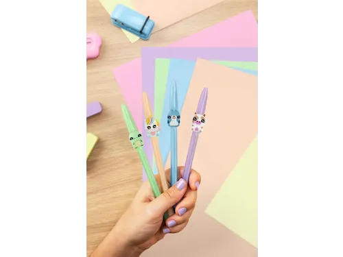 Balpen Bic Cristal dierenfiguren assorti