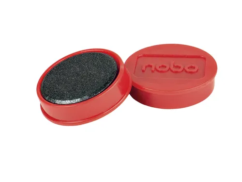 Magneet Nobo 32mm rood 10 stuks