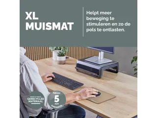 Muismat Fellowes Breyta XL zand 21x28cm - 9