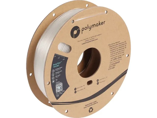 TPU90-A 1,75mm transparant 0,75kg PolyFlex 3D Filament