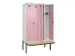 locker met bank,voor scheiding van kleding,HxBxD 2120x1200x815mm,4vak