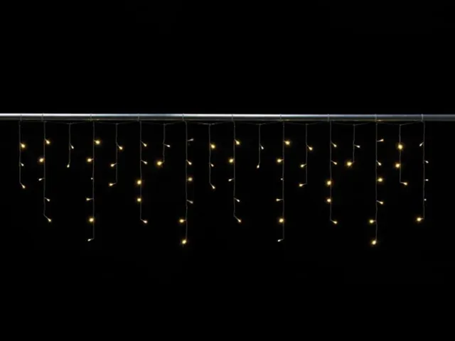 Cascade Light LED - 2 x 0,6m - 72 Warm Witte Lampen - Transparant DRA