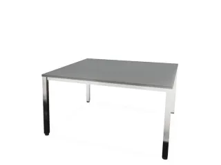 vergadertafel,HxBxD 740x1400x1400mm,hoekig,MS-donkergrijs - 4