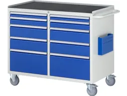 gereedschapswagen 975x1145x650mm metaalblad 450kg 10 laden RAL5010