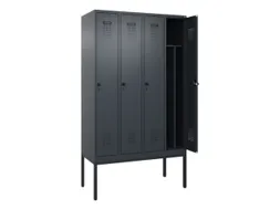 locker voor scheiding van kleding,HxBxD 2120x1200x500mm,4vak