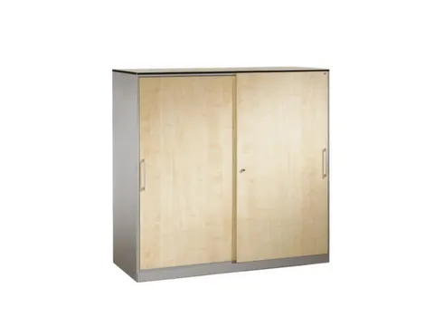 Schuifdeurkast Hxbxd 1310x1200x440mm 3 Ordnerhoogtes Houtdecor