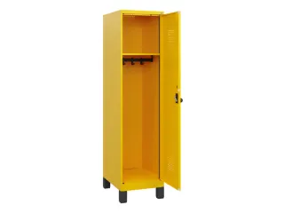 schoollocker,HxBxD 1630x400x500mm,1vak,vak B 400mm,draaigrendel,voeten - 1