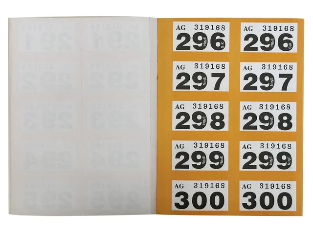 Bloc de numéros Pukka 1-500