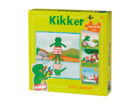 Puzzel De Wereld van Kikker 4 in 1