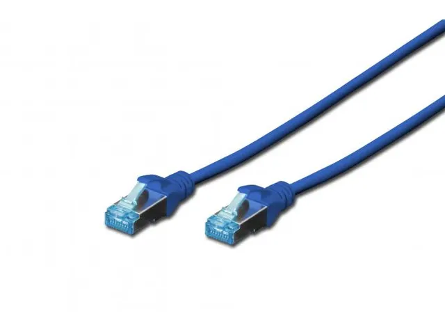 CAT 5e SF-UTP patchkabel PVC AWG 26/7 lengte 0,5m Blauw