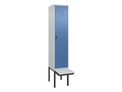 locker met bank,HxBxD 2120x400x815mm,1vak,vak B 400mm,draaigrendel