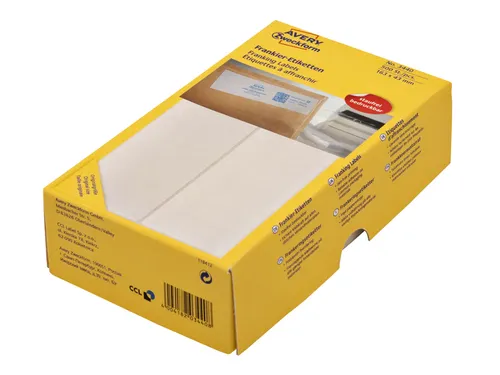 Frankeeretiket Avery Zweckform 3440 163x43mm 500stuks