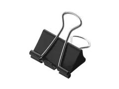 Papierklem Westcott 41mm metaal zwart 12stuks in doos