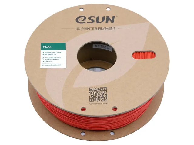 eSUN PLA+ 3D printer Filament 1,75mm Rood 1kg