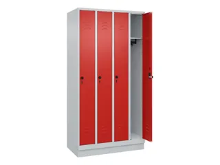 locker,HxBxD 1950x1000x500mm,4vak,vak B 250mm,draaigrendel,sokkel - 2