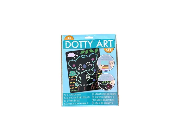 Knutselset 3D Dotty art assorti