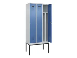 locker voor scheiding van kleding,HxBxD 2120x900x500mm,3vak