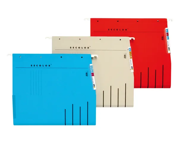 Hangmap Secolor lateraal voor legbord rood