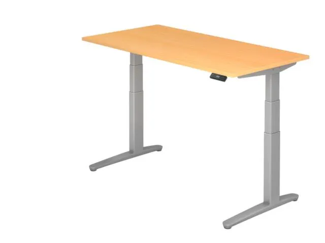 Elektrisch in hgte vst. zit-sta-bureau,HxBxD 650-1290x1600x800mm