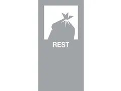 Magneetsticker REST Grijs