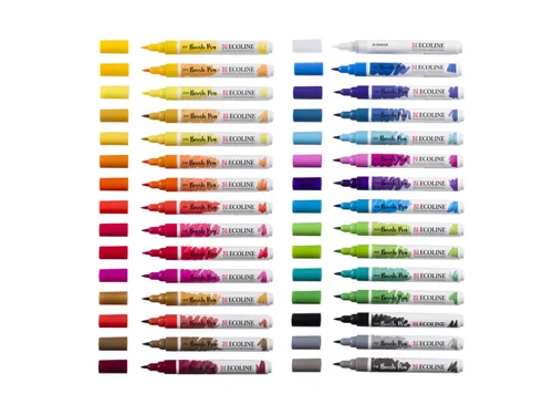 Ecoline Brush pen etui van 30 stuks set Primaire