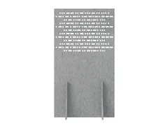Akoestisch PET-vilt scheidingswand 100x180cm lichtgrijs
