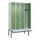 locker met bank,HxBxD 2120x1200x815mm,4vak,vak B 300mm,draaigrendel