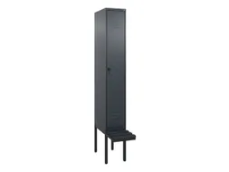 locker voor scheiding van kleding,HxBxD 2120x300x815mm,1vak
