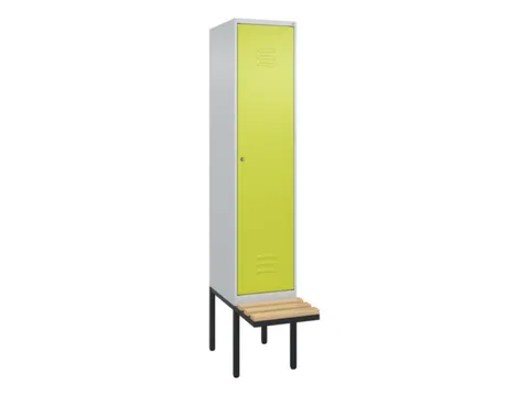 locker met bank,HxBxD 2120x400x815mm,1vak,vak B 400mm,cil.-slot