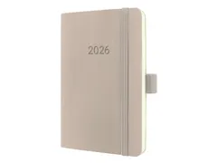 Weekagenda Conceptum A6 2026 (NL/FR/EN/DU) taupe Softcover