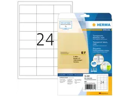 HERMA 4681 Transparante folie-etiketten Mat A4 66x33,8mm 600 stuks