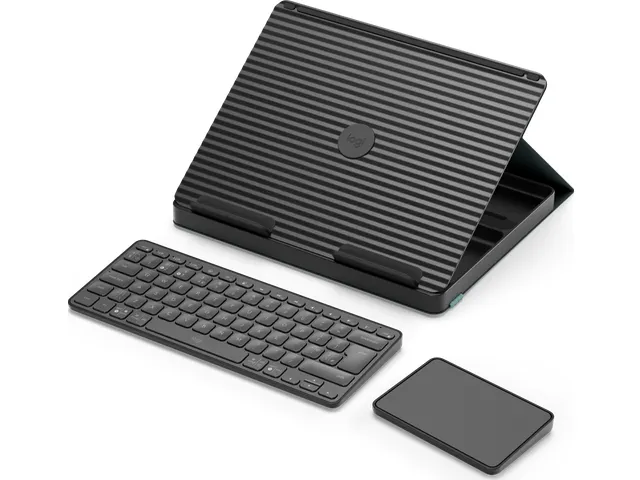 Logitech Casa Pop-Up Desk QWERTY Brits Engels Touchpad Schaar-toets