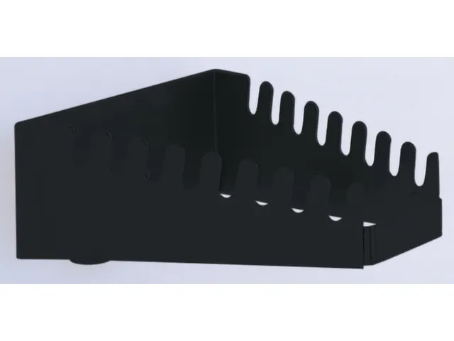 steeksleutelhouder,v. perfoplaat,v. 8stuks,horizontaal,RAL7016