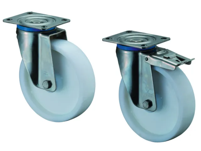 roulette pivotante,force 700kg,plastique,Øxl 200x50mm