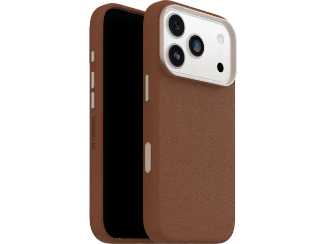 OtterBox Symmetry Leather iPhone 17 Pro hoesje bruin