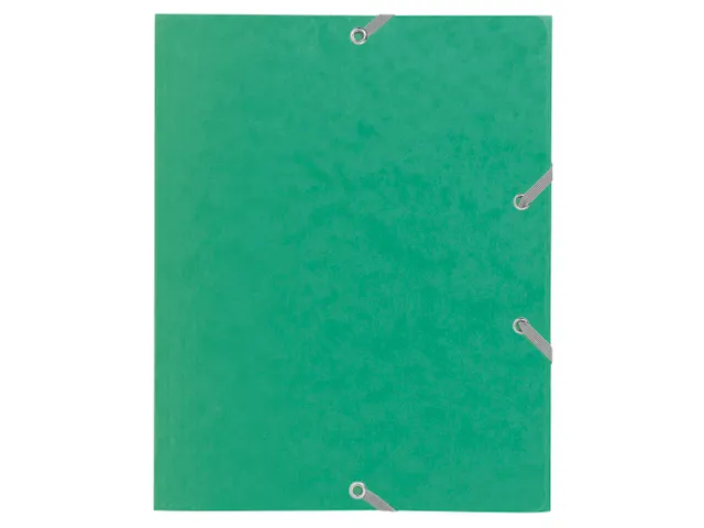 Elastomap 3 kleppen glanskarton 400gm² schoolformaat 17x22cm Assorti